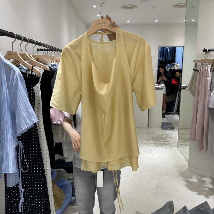 BAGUETTE韓國㊣直郵東大門代購女裝新品休閑熱賣人氣套裝天絲BAGUETTE套裝