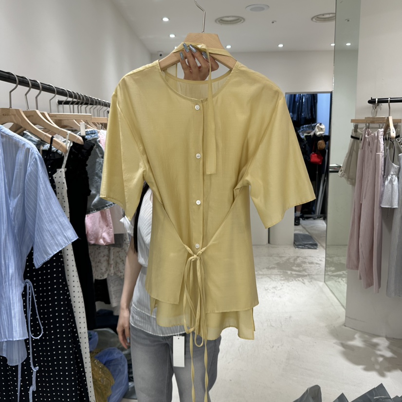 BAGUETTE韓國㊣直郵東大門代購女裝新品休閑熱賣人氣套裝天絲BAGUETTE套裝圖色3