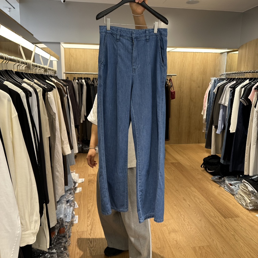 LEFANCY直郵韓國代購㊣女裝新品25春夏時尚休閑推薦人氣牛仔褲LEFANCY牛仔褲