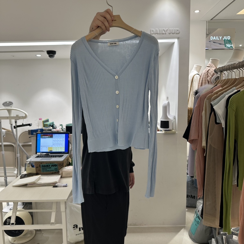 DAILYJUD韓國直郵㊣東大門實拍女裝新品25春夏時尚休閑針織衫DAILY JUD針織衫圖色2