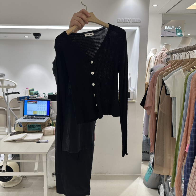 DAILYJUD韓國直郵㊣東大門實拍女裝新品25春夏時尚休閑針織衫DAILY JUD針織衫圖色4