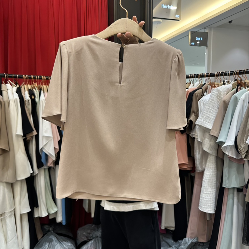 HERISH-HAUTE直郵韓國代購㊣女裝新款時尚休閑25春夏襯衫蕾絲衫HERISH-HAUTE襯衫/蕾絲衫