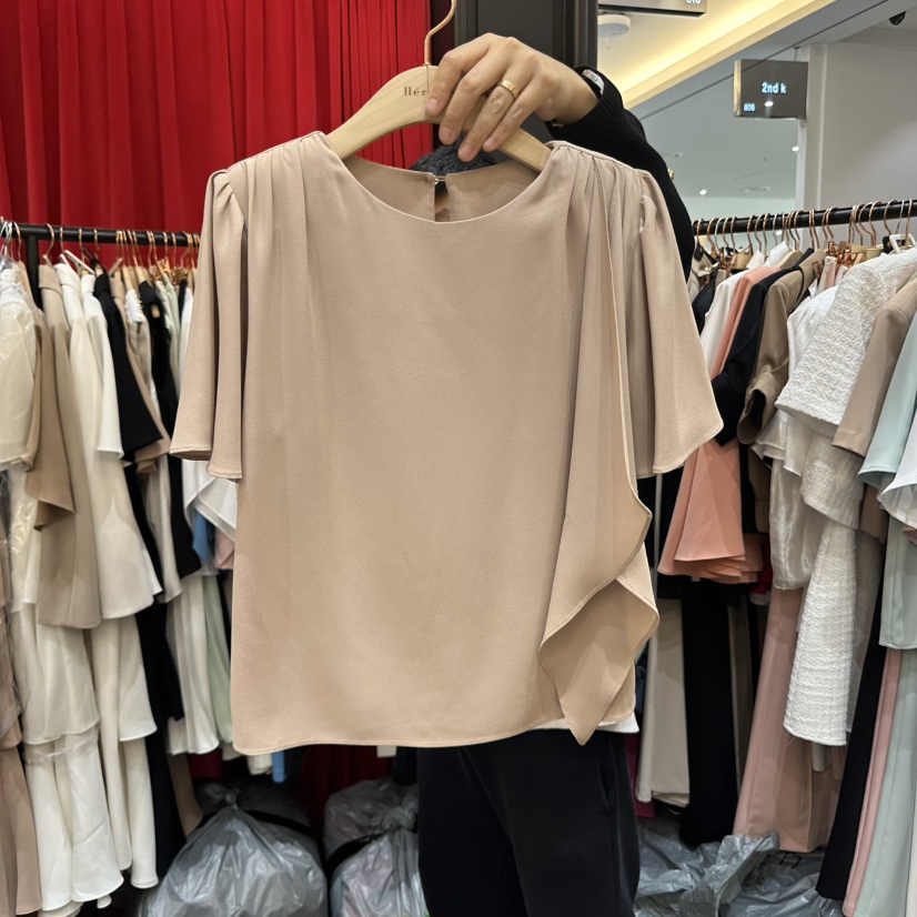 HERISH-HAUTE直郵韓國代購㊣女裝新款時尚休閑25春夏襯衫蕾絲衫HERISH-HAUTE襯衫/蕾絲衫圖色3