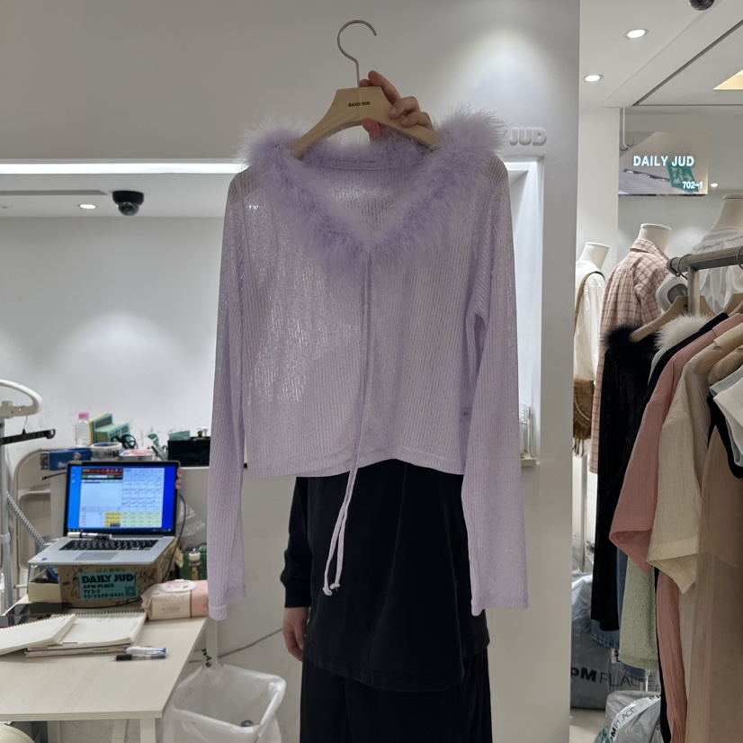 DAILYJUD直郵韓國代購㊣女裝新品熱賣推薦人氣時尚25春夏針織衫DAILY JUD針織衫圖色2