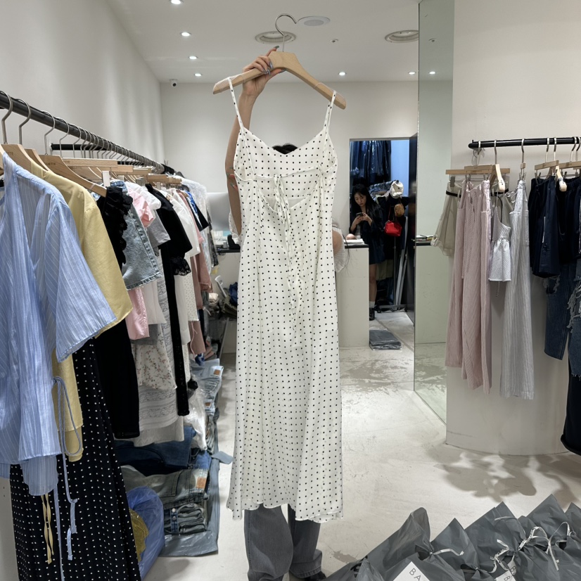 BAGUETTE韓國直郵㊣東大門實拍女裝新款熱賣25春夏人氣連衣裙BAGUETTE連衣裙