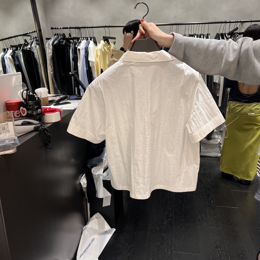 TUG韓國直郵㊣女裝新品休閑時尚25春夏推薦熱賣人氣襯衫蕾絲衫TUG襯衫/蕾絲衫