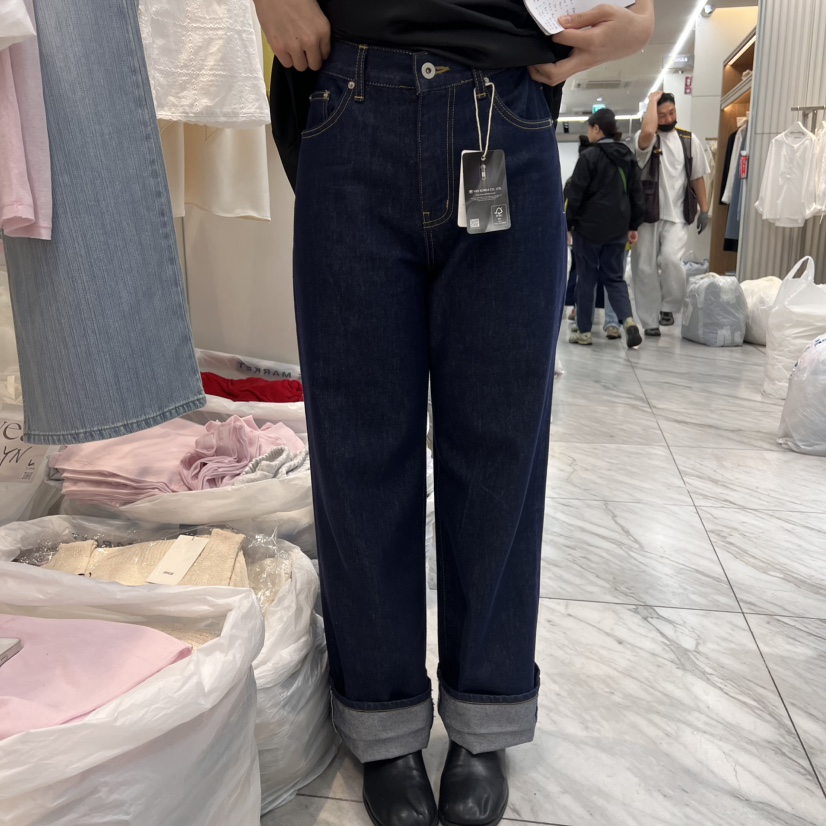 RUMIRU/AWEAR韓國直郵㊣東大門實拍女裝新款25春夏熱賣牛仔褲awear/RUMIRU牛仔褲