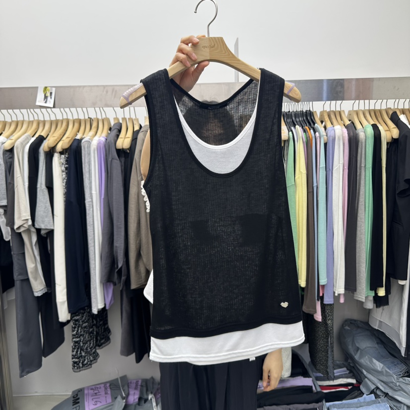 SPECIAL韓國㊣直郵東大門代購女裝新品時尚休閑人氣吊帶背心SPECIAL吊帶/背心圖色3
