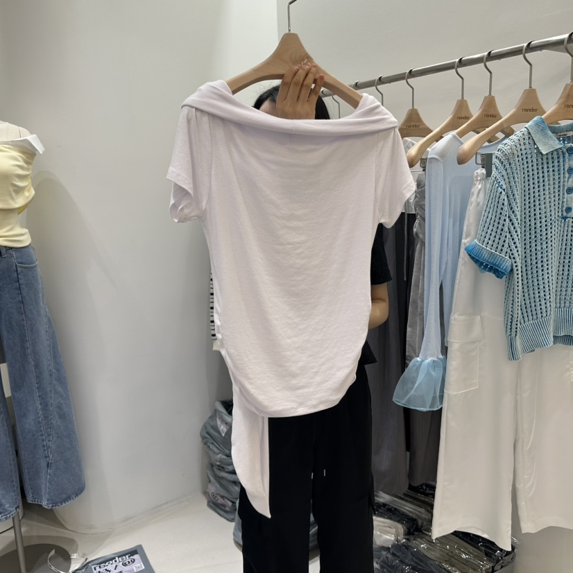 RENDER韓國直郵㊣東大門實拍女裝新款推薦時尚熱賣休閑T恤緊身RENDERT恤