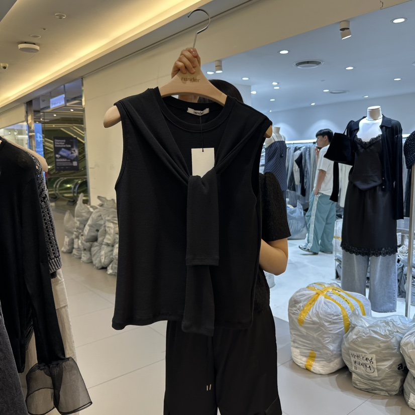 RENDER直郵韓國代購㊣女裝新品25春夏休閑人氣熱賣吊帶背心RENDER吊帶/背心圖色2