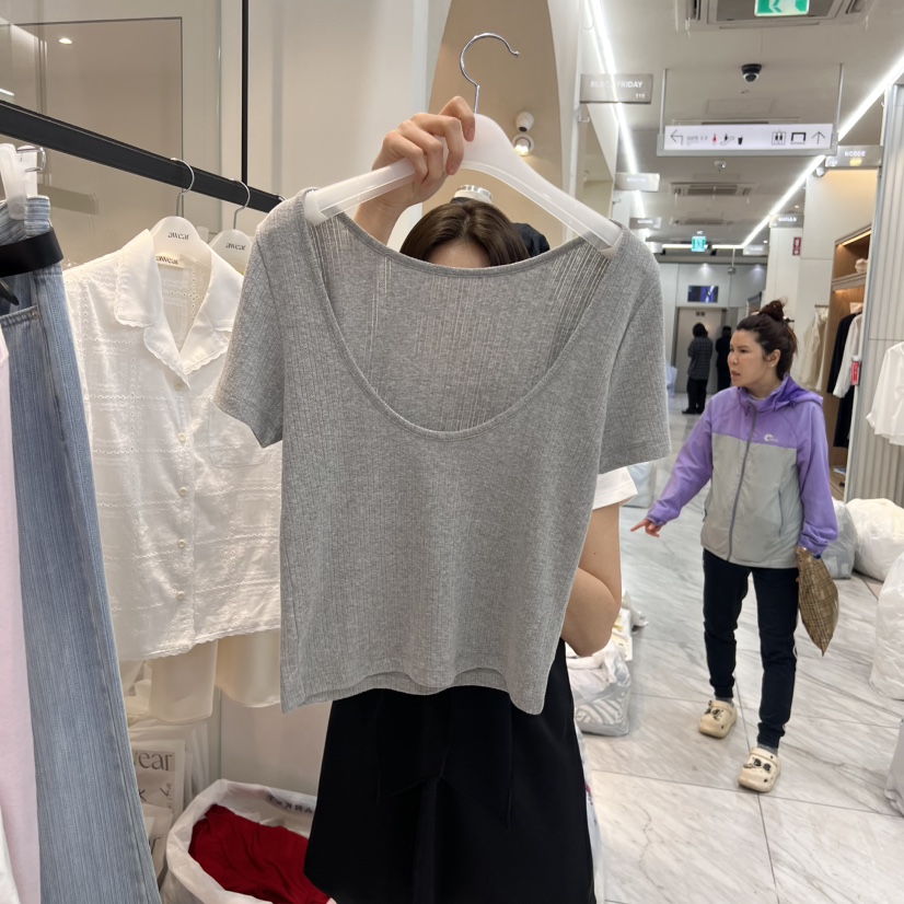 RUMIRU/AWEAR韓國直郵㊣女裝新款時尚25春夏休閑推薦熱賣T恤awear/RUMIRUT恤