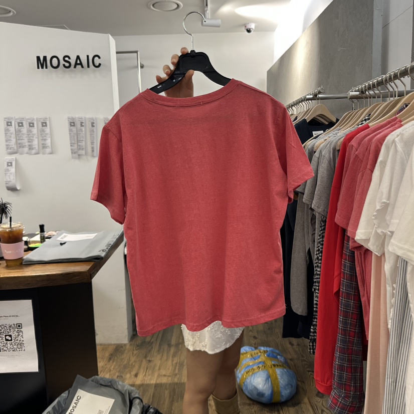 MOSAIC韓國直郵㊣女裝新款人氣時尚推薦熱賣25春夏休閑T恤MOSAICT恤