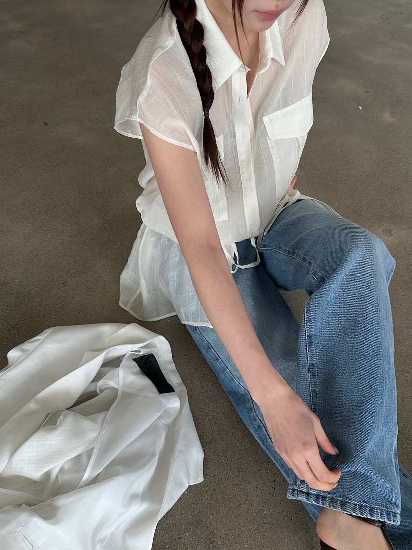 UNBOUND韓國直郵㊣東大門實拍女裝新品熱賣人氣休閑襯衫蕾絲衫UNBOUND襯衫/蕾絲衫