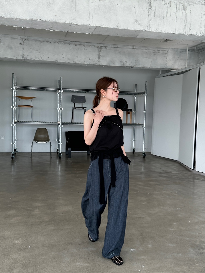 UNBOUND韓國直郵㊣東大門實拍女裝新品熱賣推薦時尚25春夏休閑褲UNBOUND休閑褲