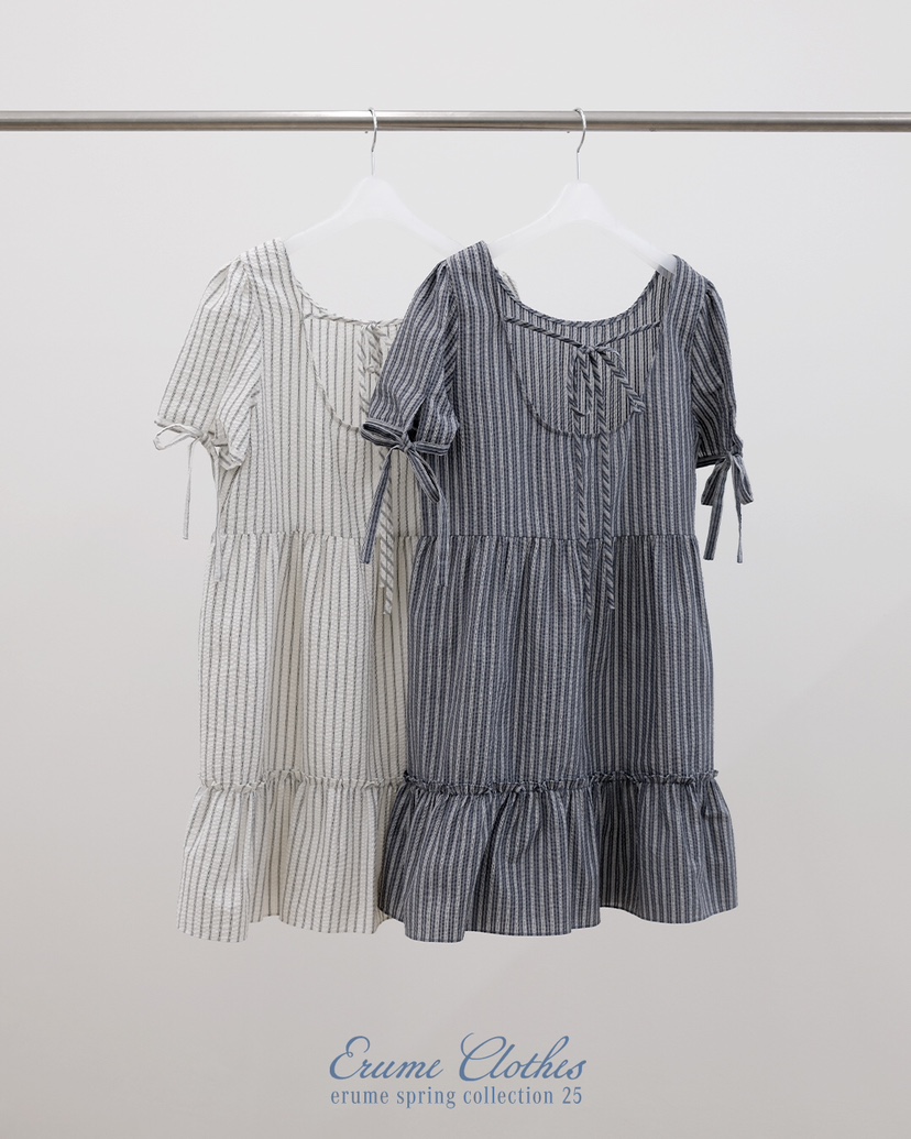ERUME直郵韓國代購㊣女裝新品人氣25春夏休閑熱賣時尚連衣裙ERUME連衣裙