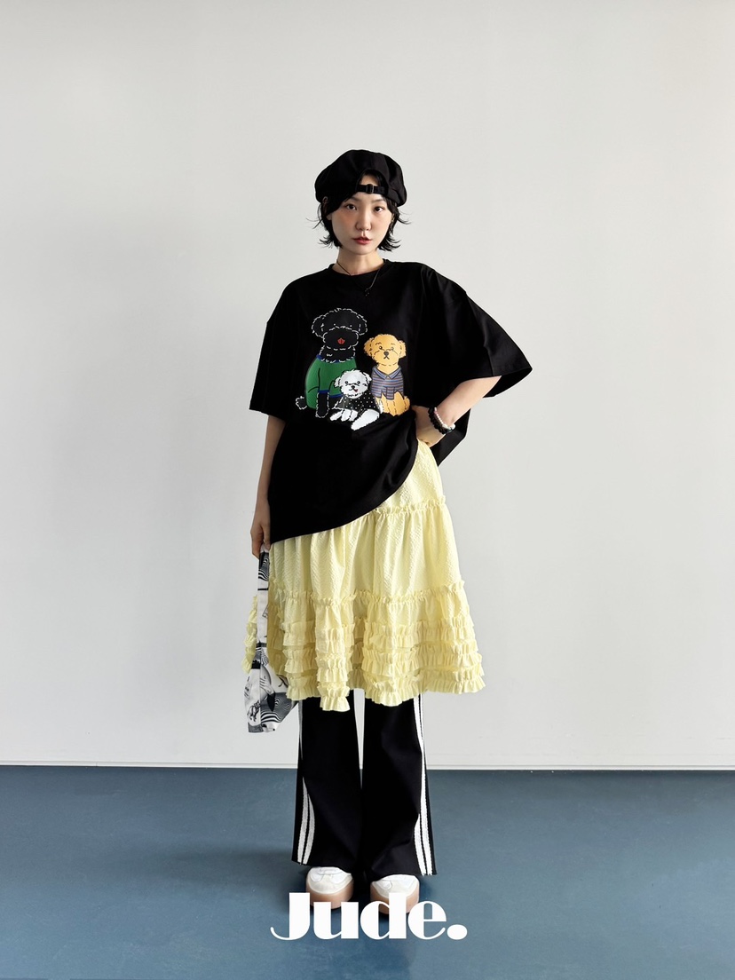 HEYJUDE韓國直郵㊣女裝新品人氣時尚休閑25春夏半身裙中短裙HEYJUDE半身裙/中短裙