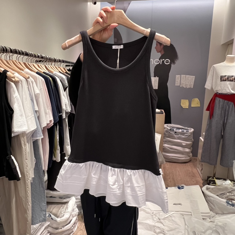 ORMORE韓國直郵㊣東大門實拍女裝新品時尚推薦吊帶背心柔軟ORMORE吊帶/背心圖色4