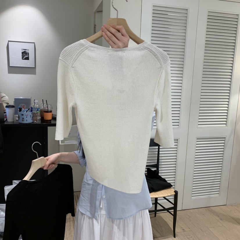 MONIQUE韓國直郵㊣女裝新品時尚人氣推薦25春夏熱賣休閑針織衫MONIQUE針織衫
