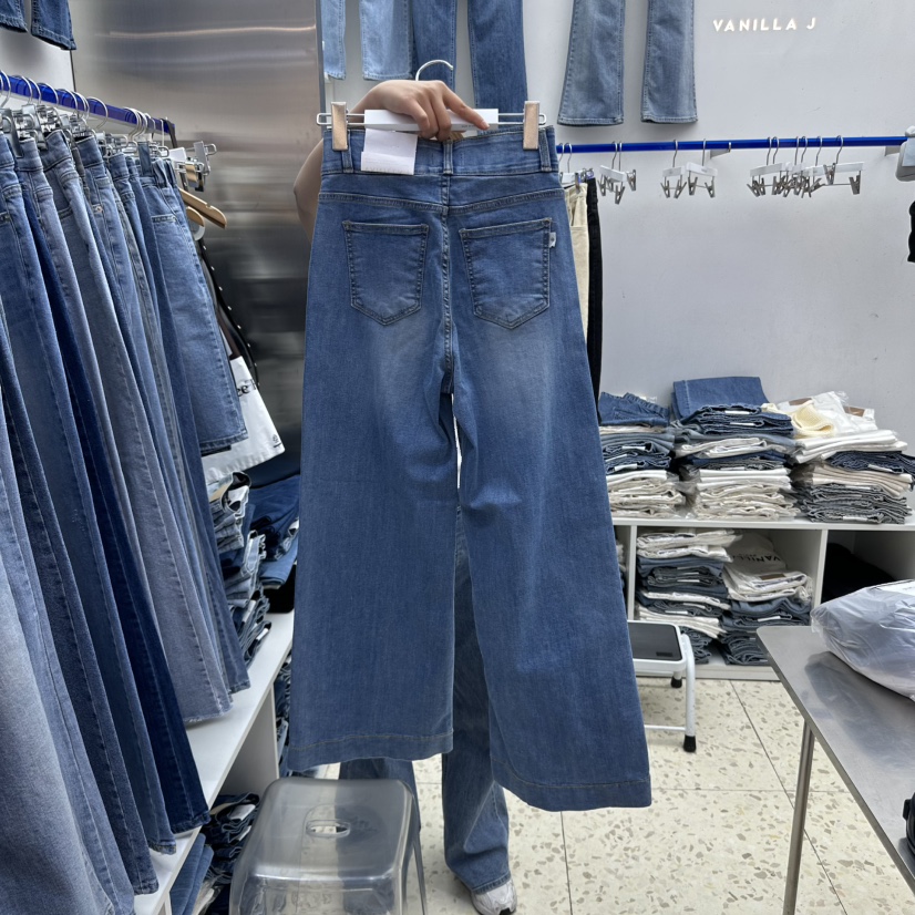 VANILLA J韓國㊣直郵東大門代購女裝新款推薦熱賣25春夏牛仔褲VANILLA J牛仔褲