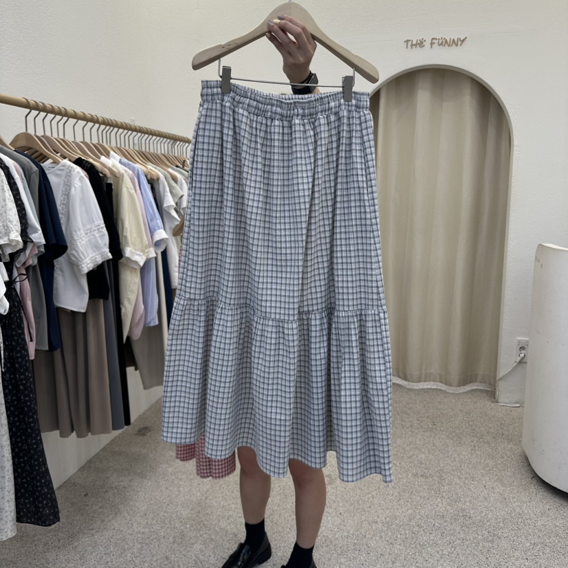 THE FUNNY韓國㊣直郵東大門代購女裝新品25春夏熱賣人氣長裙THE FUNNY長裙
