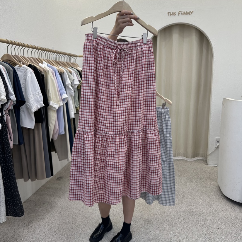 THE FUNNY韓國㊣直郵東大門代購女裝新品25春夏熱賣人氣長裙THE FUNNY長裙