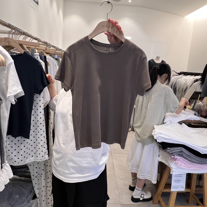 TAN&COMO直郵韓國代購㊣女裝新款熱賣休閑人氣25春夏T恤tan-COMOT恤圖色2