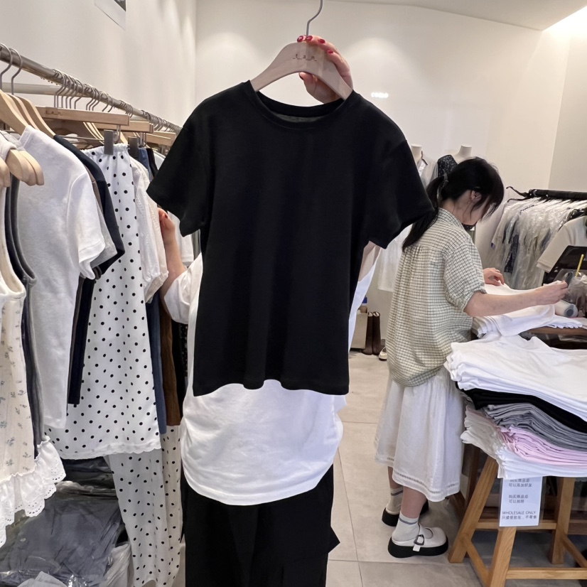 TAN&COMO直郵韓國代購㊣女裝新款熱賣休閑人氣25春夏T恤tan-COMOT恤圖色4