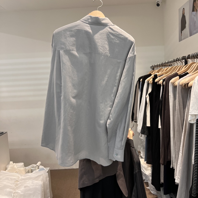 OBJECT韓國㊣直郵東大門代購女裝新款休閑人氣襯衫蕾絲衫亞麻OBJECT襯衫/蕾絲衫