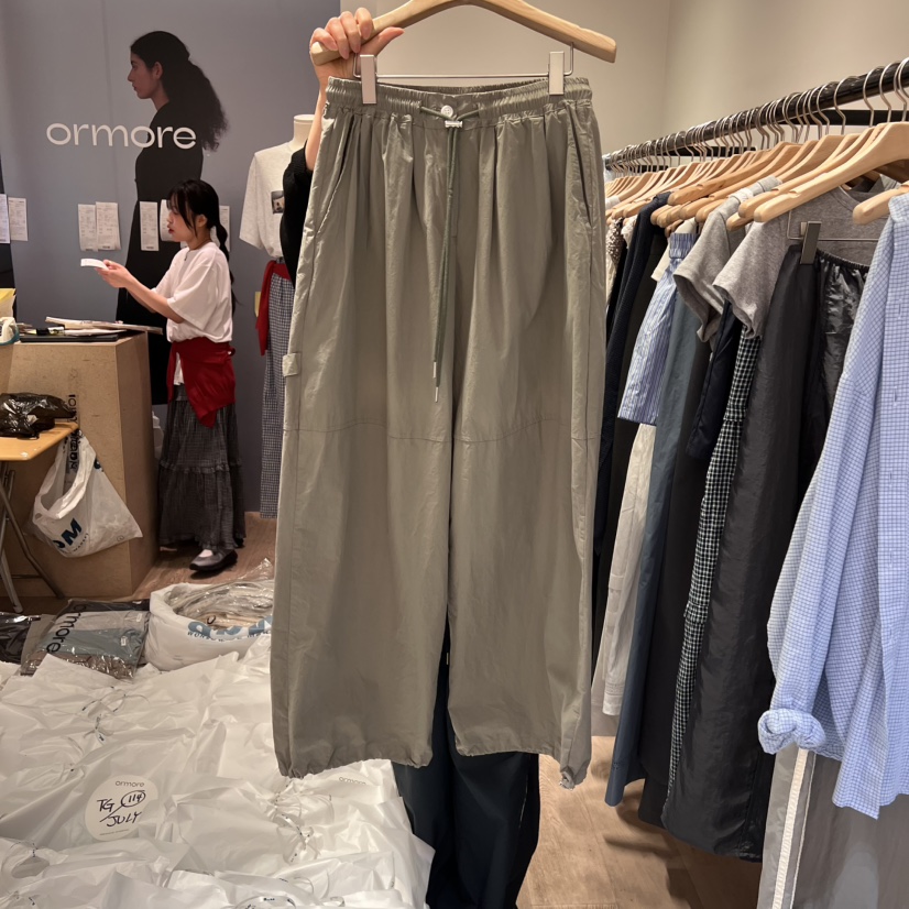ORMORE直郵韓國代購㊣女裝新品熱賣人氣時尚休閑25春夏休閑褲ORMORE休閑褲圖色3