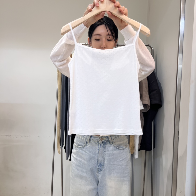 OUTRENE韓國直郵㊣女裝新品推薦時尚25春夏人氣休閑吊帶背心OUTRENE吊帶/背心