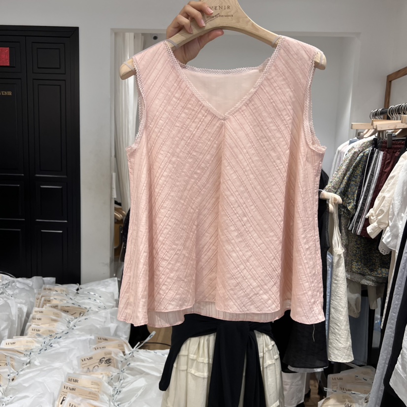 VENIR-a韓國直郵㊣東大門實拍女裝新品休閑人氣熱賣吊帶背心VENIR-a吊帶/背心圖色1