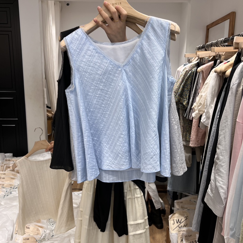 VENIR-a韓國直郵㊣東大門實拍女裝新品休閑人氣熱賣吊帶背心VENIR-a吊帶/背心圖色3