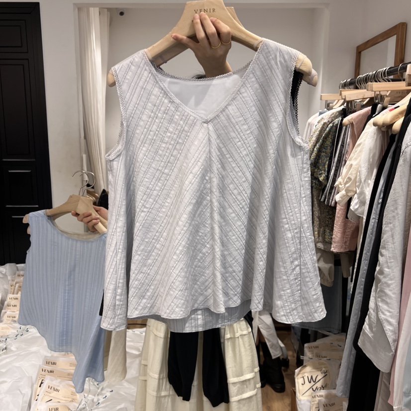 VENIR-a韓國直郵㊣東大門實拍女裝新品休閑人氣熱賣吊帶背心VENIR-a吊帶/背心圖色4