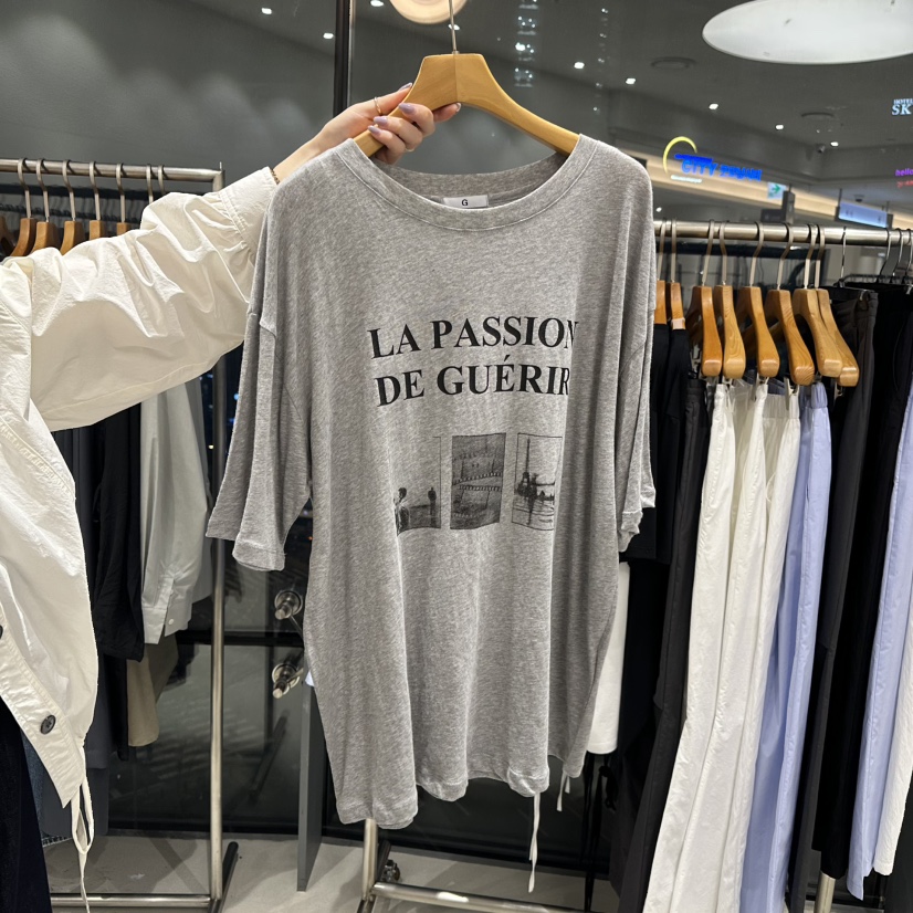TREND SELLER/G直郵韓國代購㊣女裝新品25春夏時尚休閑T恤G/TREND SELLERT恤圖色2