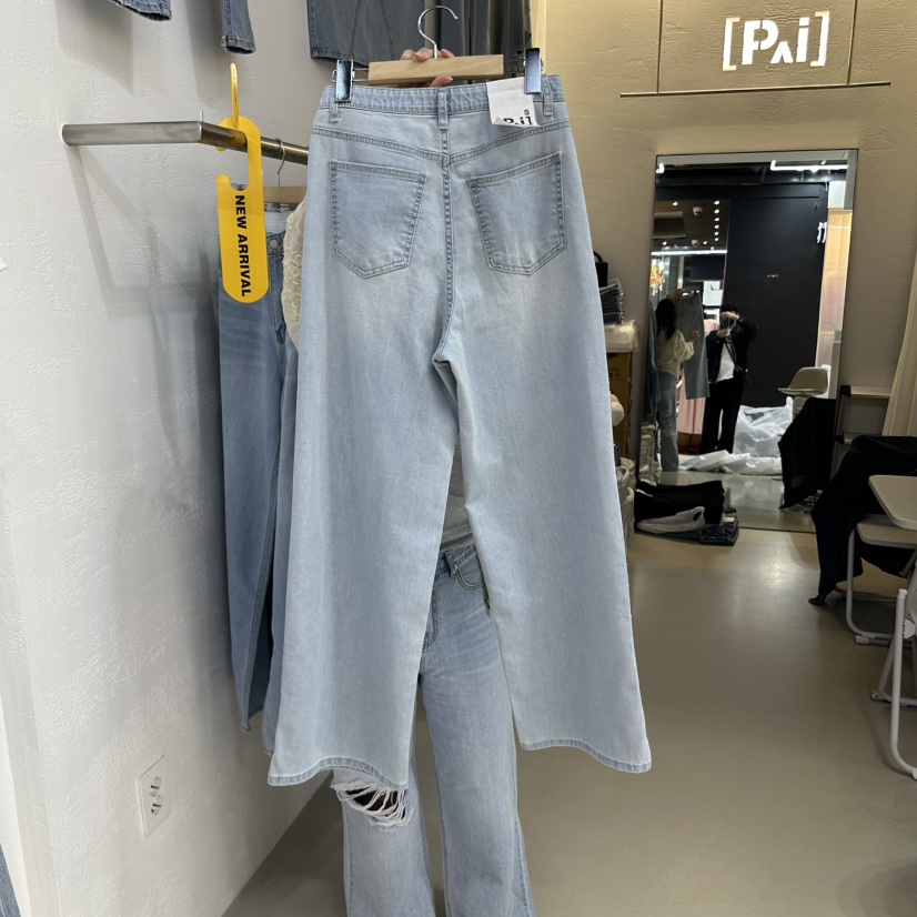 PAI韓國直郵㊣女裝新品時尚休閑熱賣推薦25春夏人氣牛仔褲PAI牛仔褲