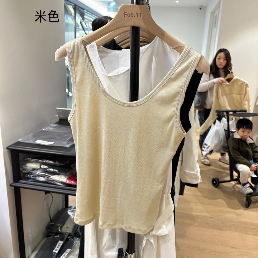 FEBRUARY 11直郵韓國代購㊣女裝新品25春夏時尚熱賣吊帶背心FEBRUARY11吊帶/背心圖色2