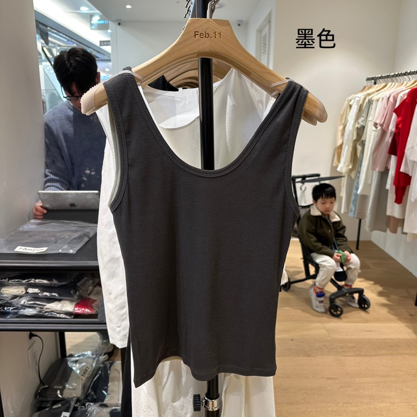 FEBRUARY 11直郵韓國代購㊣女裝新品25春夏時尚熱賣吊帶背心FEBRUARY11吊帶/背心圖色4