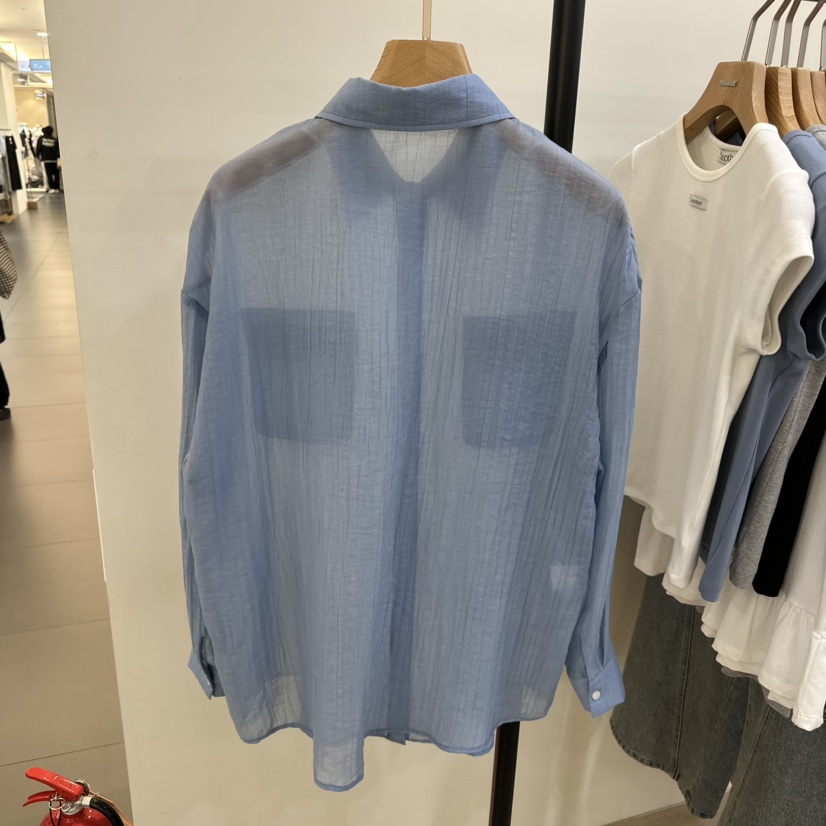3 ANOTHER韓國㊣直郵東大門代購女裝新款25春夏襯衫蕾絲衫透視3 ANOTHER襯衫/蕾絲衫