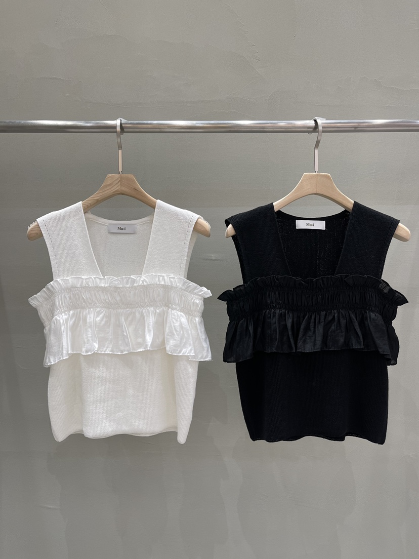 THE MUI韓國直郵㊣女裝新品時尚休閑人氣25春夏推薦吊帶背心Mu:i-A吊帶/背心
