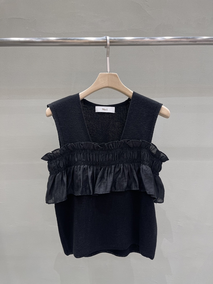 THE MUI韓國直郵㊣女裝新品時尚休閑人氣25春夏推薦吊帶背心Mu:i-A吊帶/背心圖色2