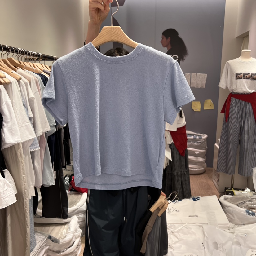 ORMORE韓國㊣直郵東大門代購女裝新品推薦人氣25春夏熱賣T恤ORMORET恤圖色2
