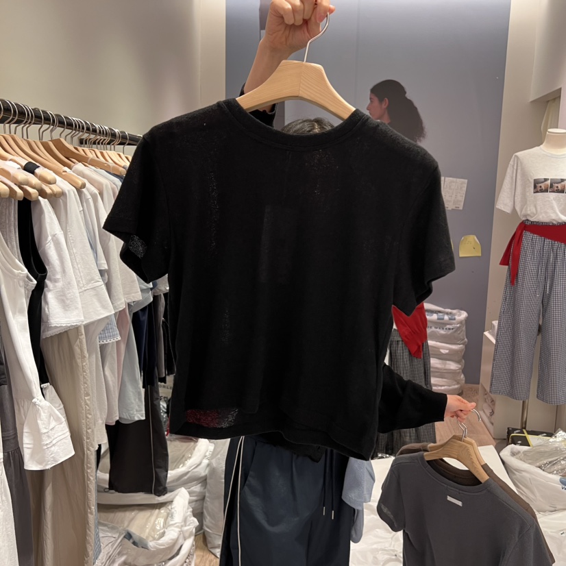 ORMORE韓國㊣直郵東大門代購女裝新品推薦人氣25春夏熱賣T恤ORMORET恤圖色5