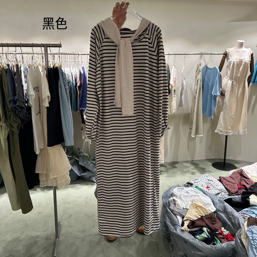 JERRY HALL-P韓國直郵㊣東大門實拍女裝新品休閑套裝兩件套條紋JERRY HALL套裝