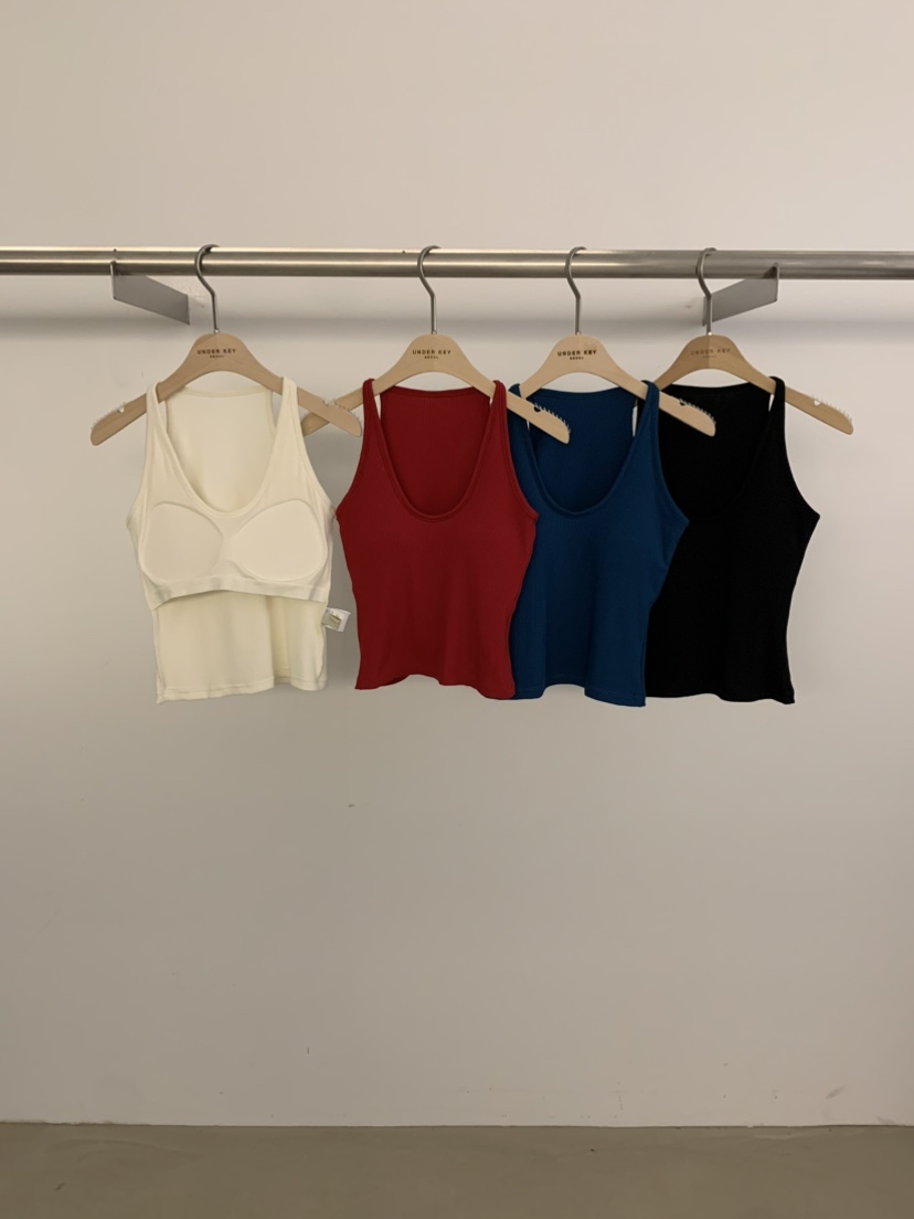 UNDER KEY韓國㊣直郵東大門代購女裝新款人氣休閑吊帶背心UNDER KEY吊帶/背心
