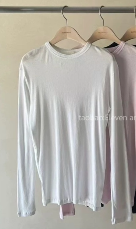 SELF SERVICE韓國㊣直郵東大門代購女裝新品25春夏長袖T恤SELF SERVICE長袖T恤