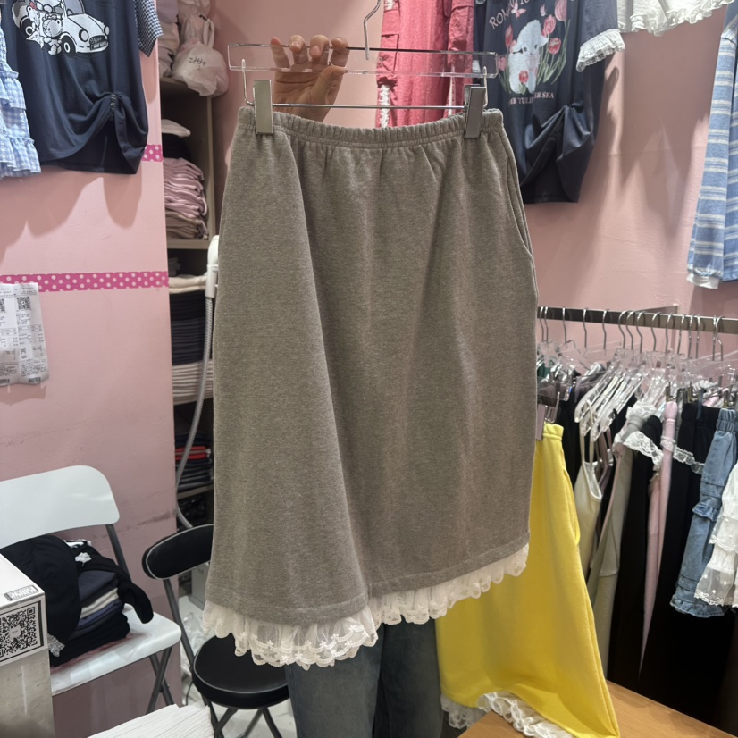 MA NYO直郵韓國代購㊣女裝新品25春夏熱賣休閑半身裙中短裙MA NYO半身裙/中短裙圖色2