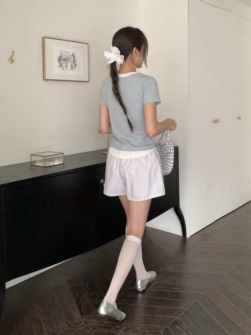 RE:OPENING韓國直郵㊣東大門實拍女裝新品休閑25春夏人氣T恤RE:OPENINGT恤