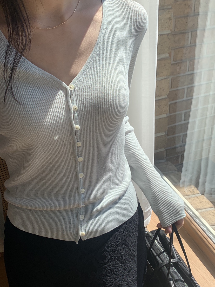 LOGARDEN韓國㊣直郵東大門代購女裝新品25春夏休閑長袖T恤開衫LO GARDEN長袖T恤