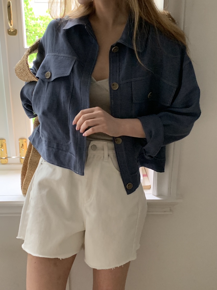 LOGARDEN直郵韓國代購㊣女裝新品人氣休閑時尚熱賣25春夏夾克LO GARDEN夾克