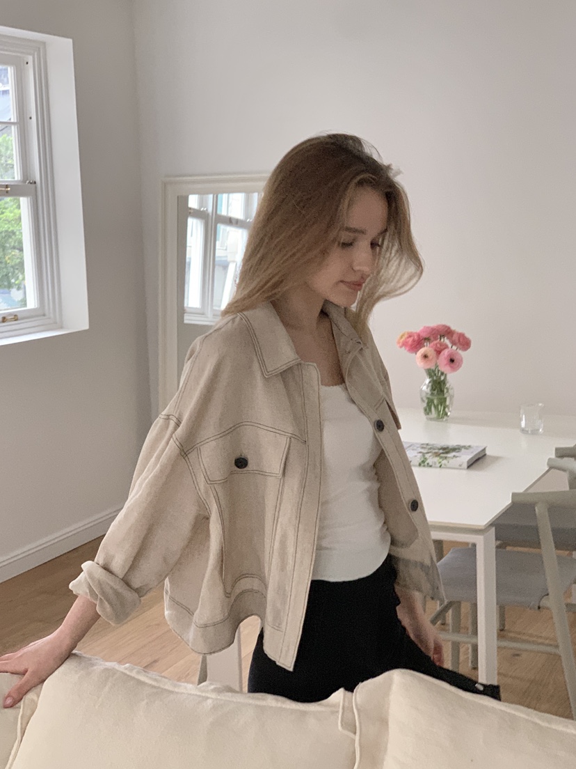 LOGARDEN直郵韓國代購㊣女裝新品人氣休閑時尚熱賣25春夏夾克LO GARDEN夾克